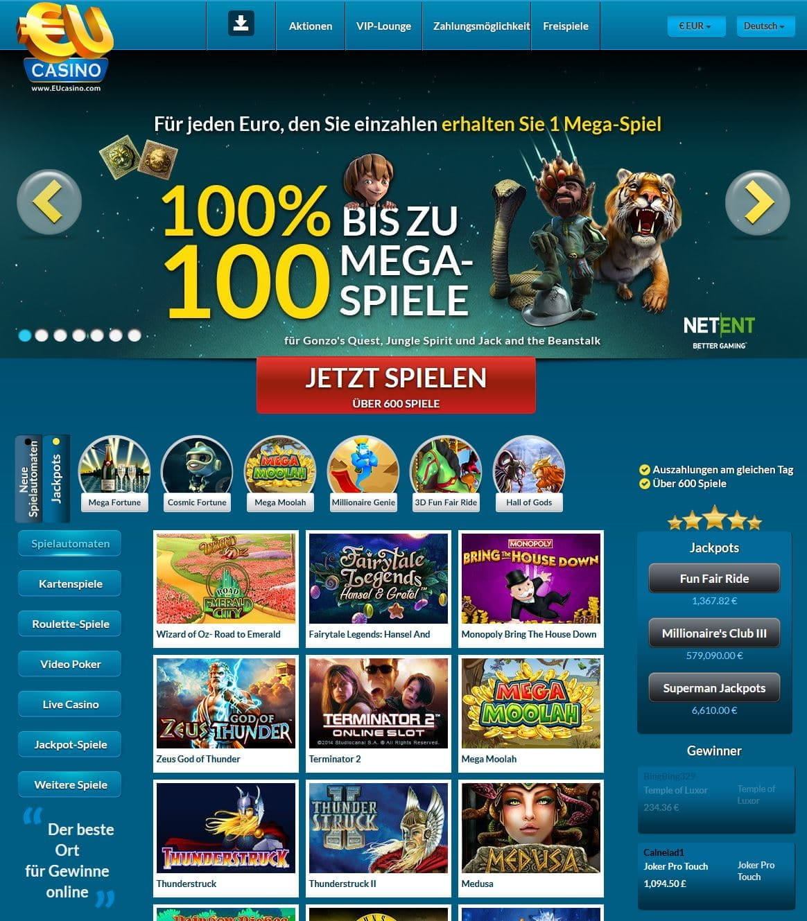 list of european online casinos