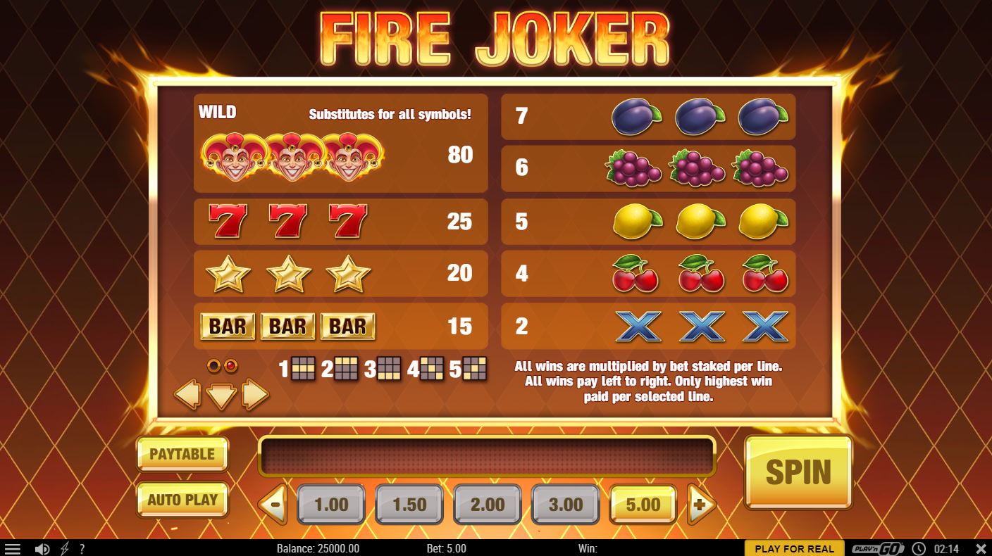 fire joker spielautomat